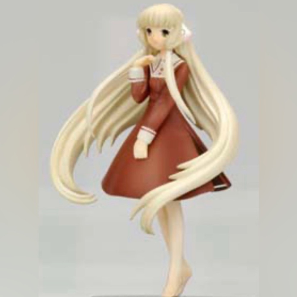 Vintage! “Chobits” Chii in brown dress from 1st series Figurine circa 2004